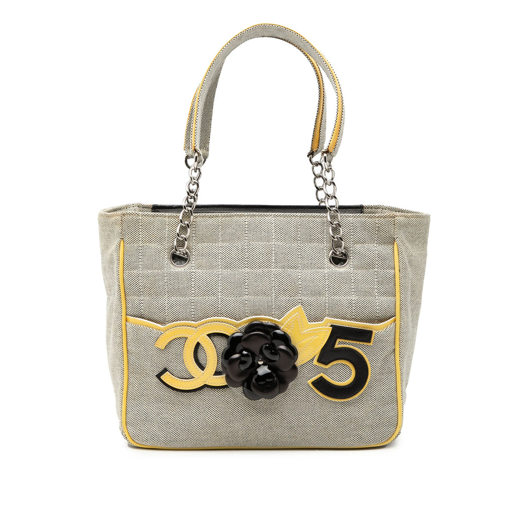CC Camellia No. 5 Choco Bar Canvas Tote