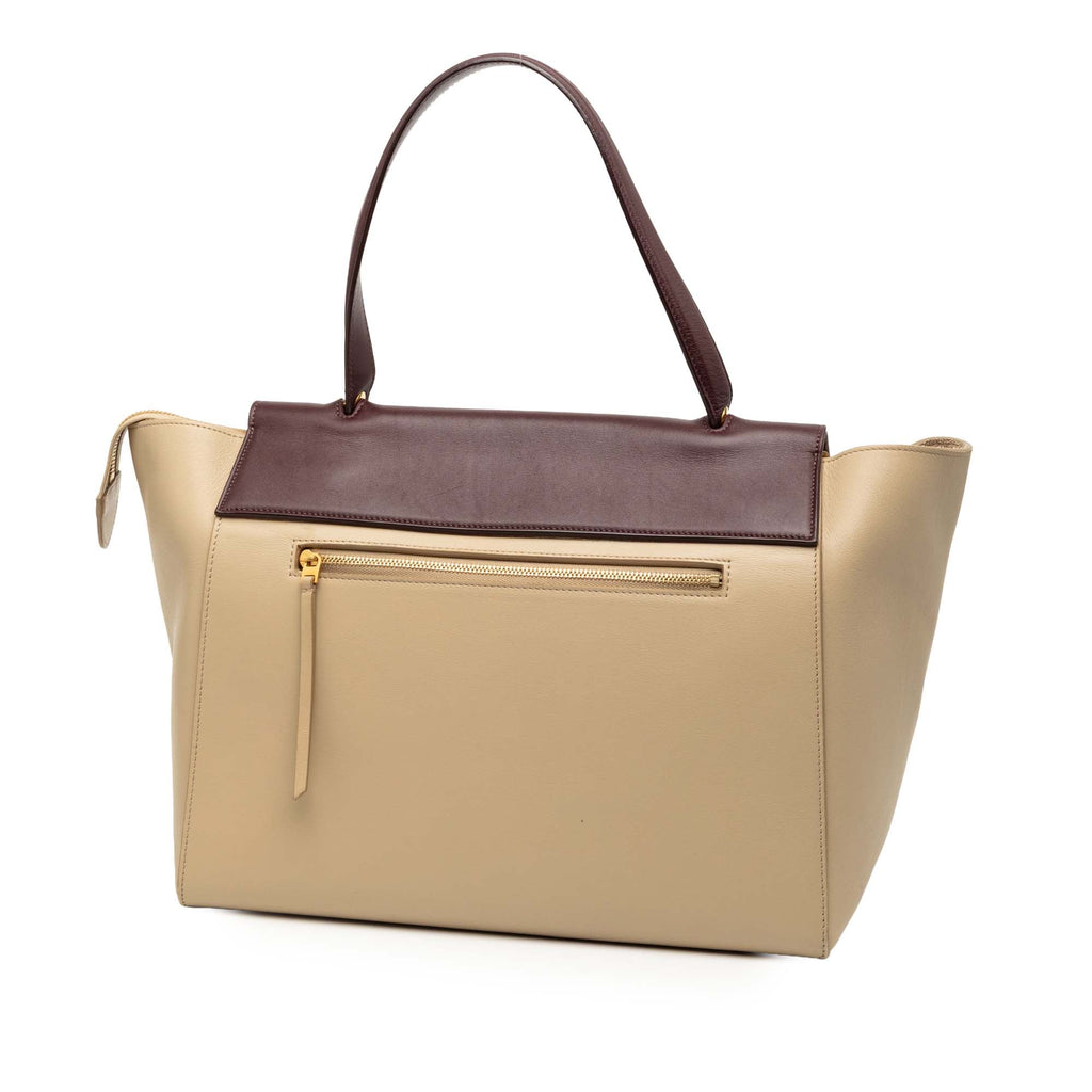 Mini Tricolor Grained Calfskin Belt Satchel