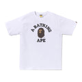 A Bathing Ape Glass Beads College SS Tee - White