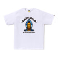 A Bathing Ape ABC Camo Milo Hoodie SS Tee - White/Blue Camo