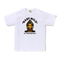 A Bathing Ape ABC Camo Milo Hoodie SS Tee - White/Green Camo
