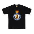 A Bathing Ape Camo Color Milo on Busy Works SS Tee - Black/Blue Camo