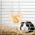 Placa de madera personalizada con el nombre de una simpática cobaya Regalo de aniversario para los amantes de las mascotas