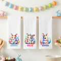Toalla de cocina personalizada con nombre Conejito Super Absorbente Regalo de Pascua para Niños Niñas