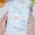 Cuaderno personalizado con nombre y 400 páginas en cuero de PU con diseño de margaritas Regalo de cumpleaños para mujer