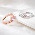 Anillo personalizado de estrellas gemelas con nombre grabado Joyería minimalista Regalo de cumpleaños de Navidad para mujer