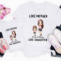 Personalizado lindo personaje de dibujos animados 100% algodón bebé body camiseta a juego con el nombre Día de la Madre de regalo para mamá niños