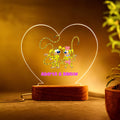 Marsupilami de cola larga personalizado Luz LED nocturna en forma de corazón Regalo de San Valentín Cumpleaños para pareja | Callie × Marsupilami