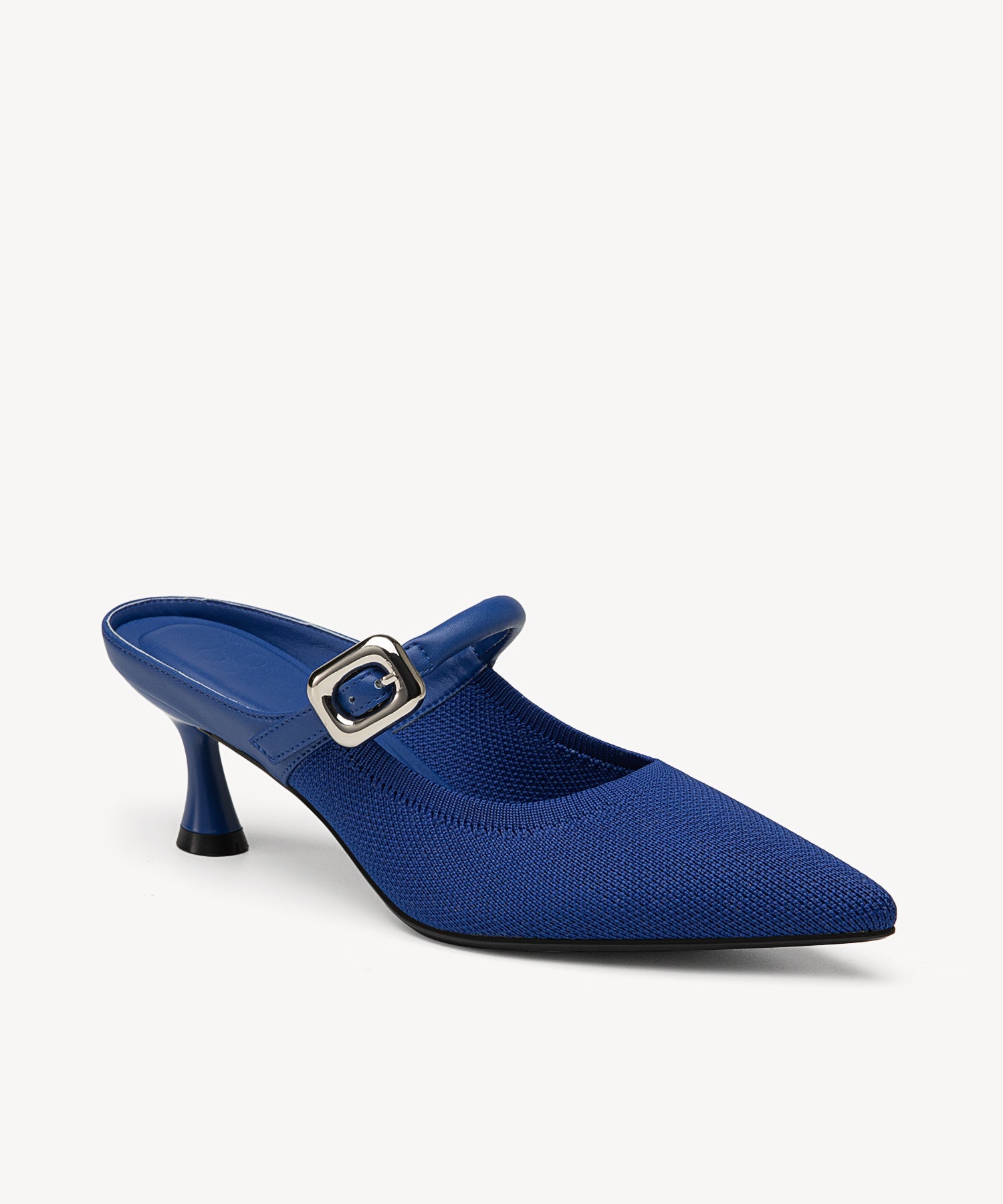 Gracelithe Pointed Toe Low Heeled Mule - Blue / Regular (A-C) / US 6 | EU 36.5 | UK 4