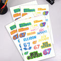 Etiquetas adhesivas impermeables A4 personalizadas con nombre 2 unidades Material escolar Cumpleaños Vuelta al cole Regalo para adolescentes de la Generación Z
