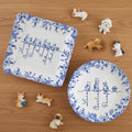 Personalizada Toile De Jouy 1-7 Línea Perros Gatos Baratija de cerámica Joyero Plato con Nombre Memorial Cumpleaños Regalo para Mujeres Dueños de Mascotas