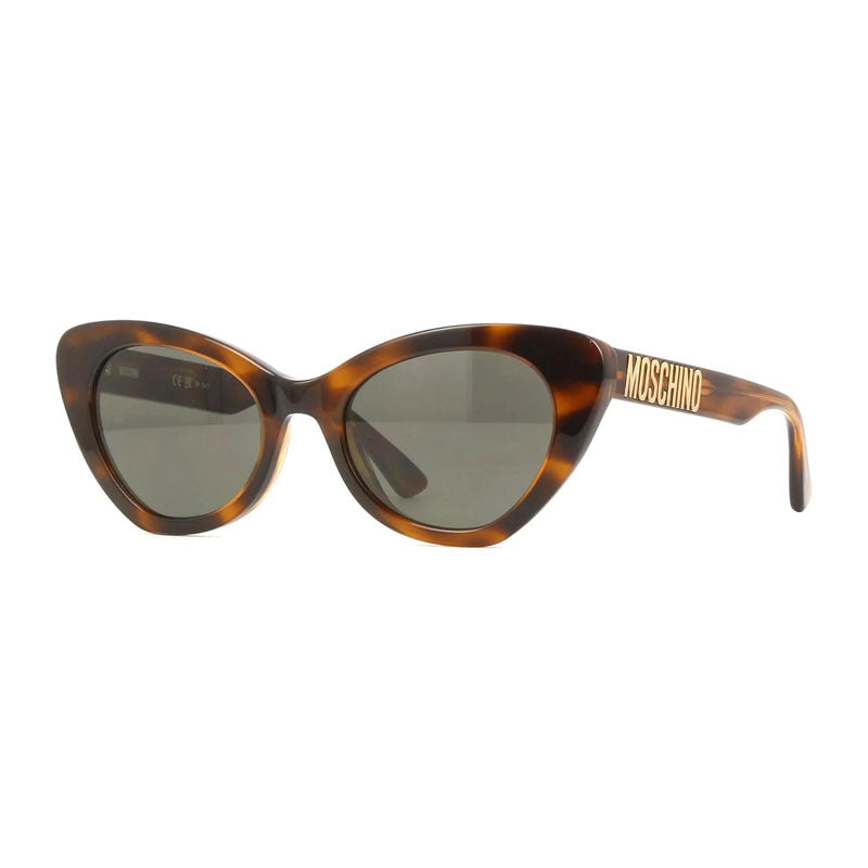Moschino Tortoiseshell Cat-Eye Sunglasses — Brown