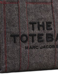 Marc Jacobs Logo-Embossed Cotton Tote Bag — Black