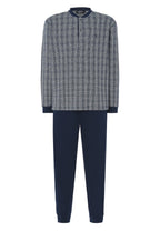 Pijama Hombre Invierno Premium Tapeta Algodón Punto - Azul 55028_39