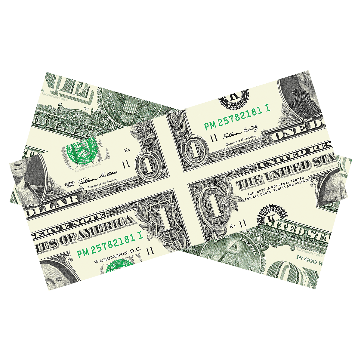 $1 Mis-Made Bill for Magicians By Prop Money Inc.
