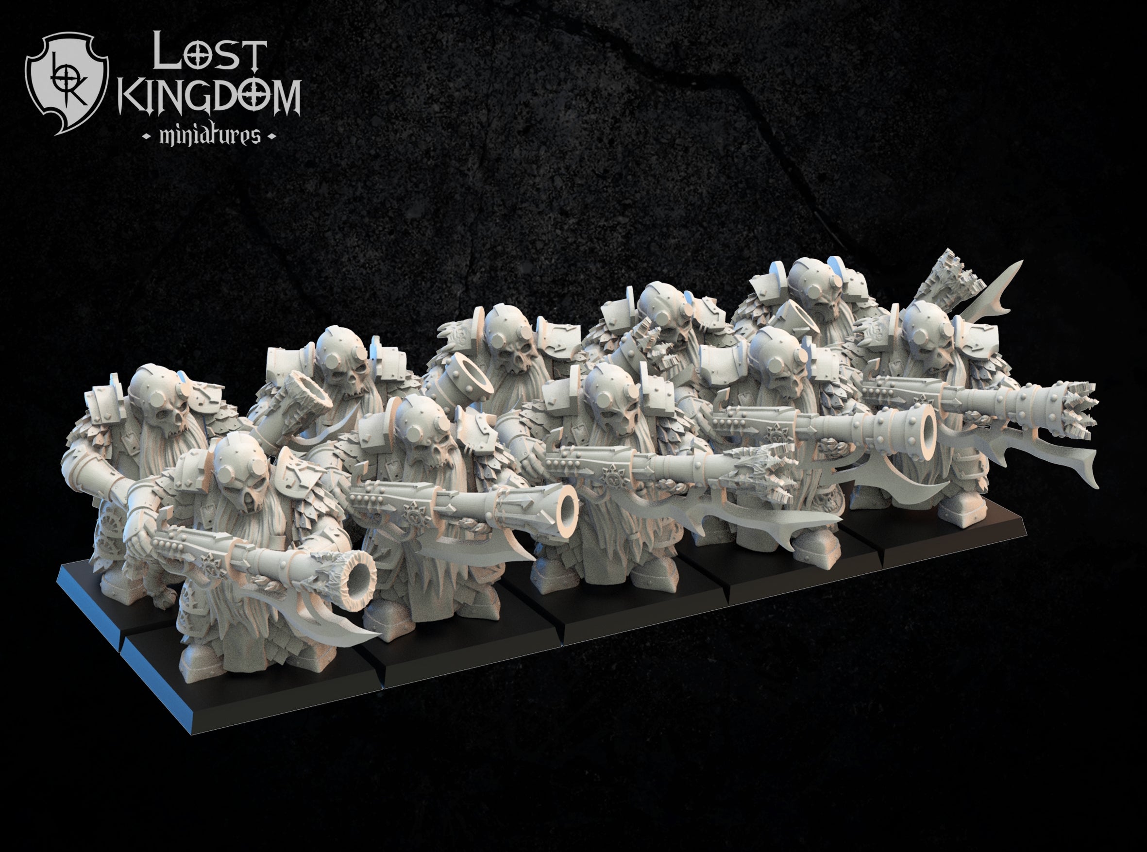 Death Guard With Arquebuses, Lost Kingdom Miniatures