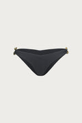 Gold Chain Brief (Faux Suede Black)