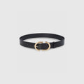 Lounge Underwear Curved Buckle Belt - Black