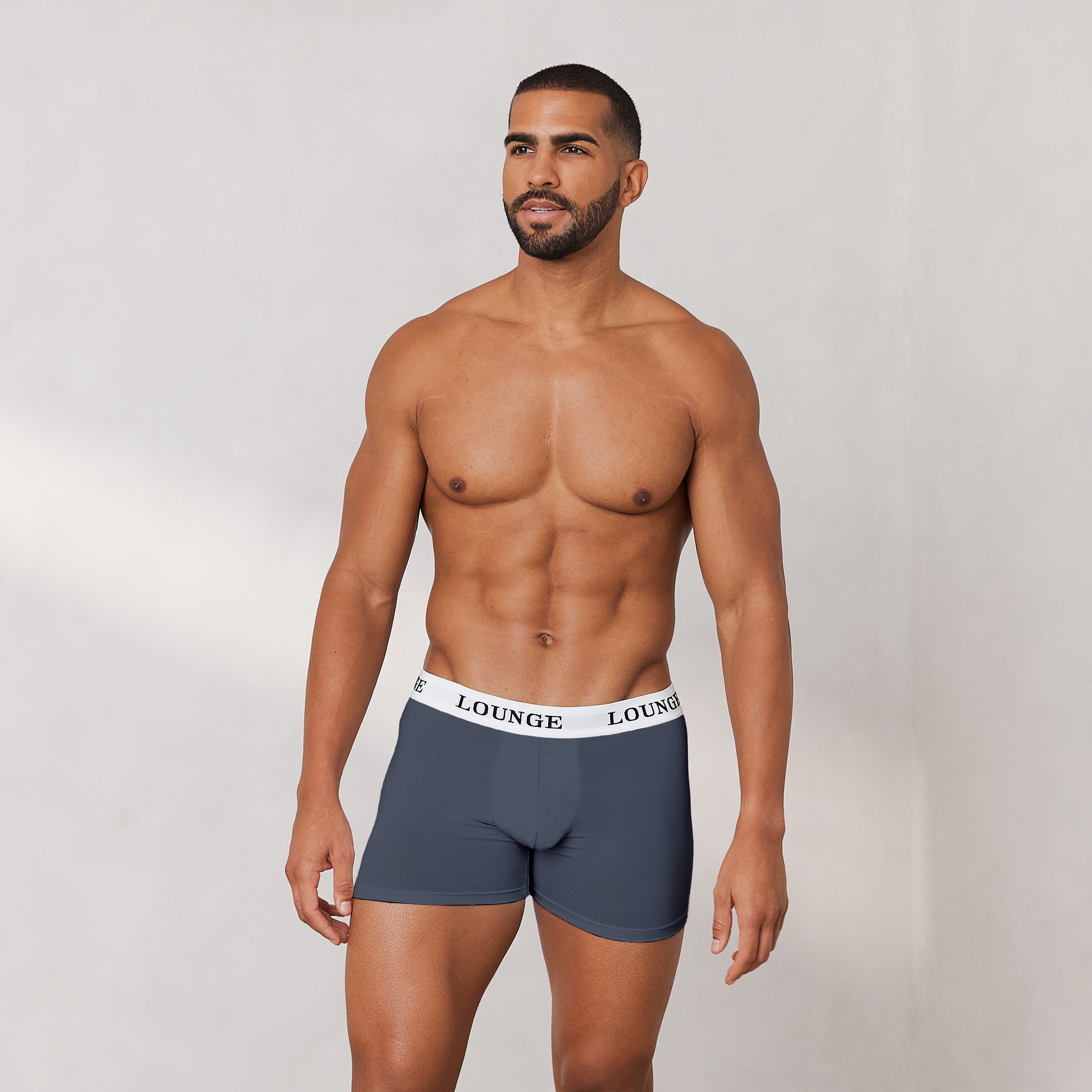 Lounge Underwear Men's Everyday Boxers (3 Pack) - Smoked Blue