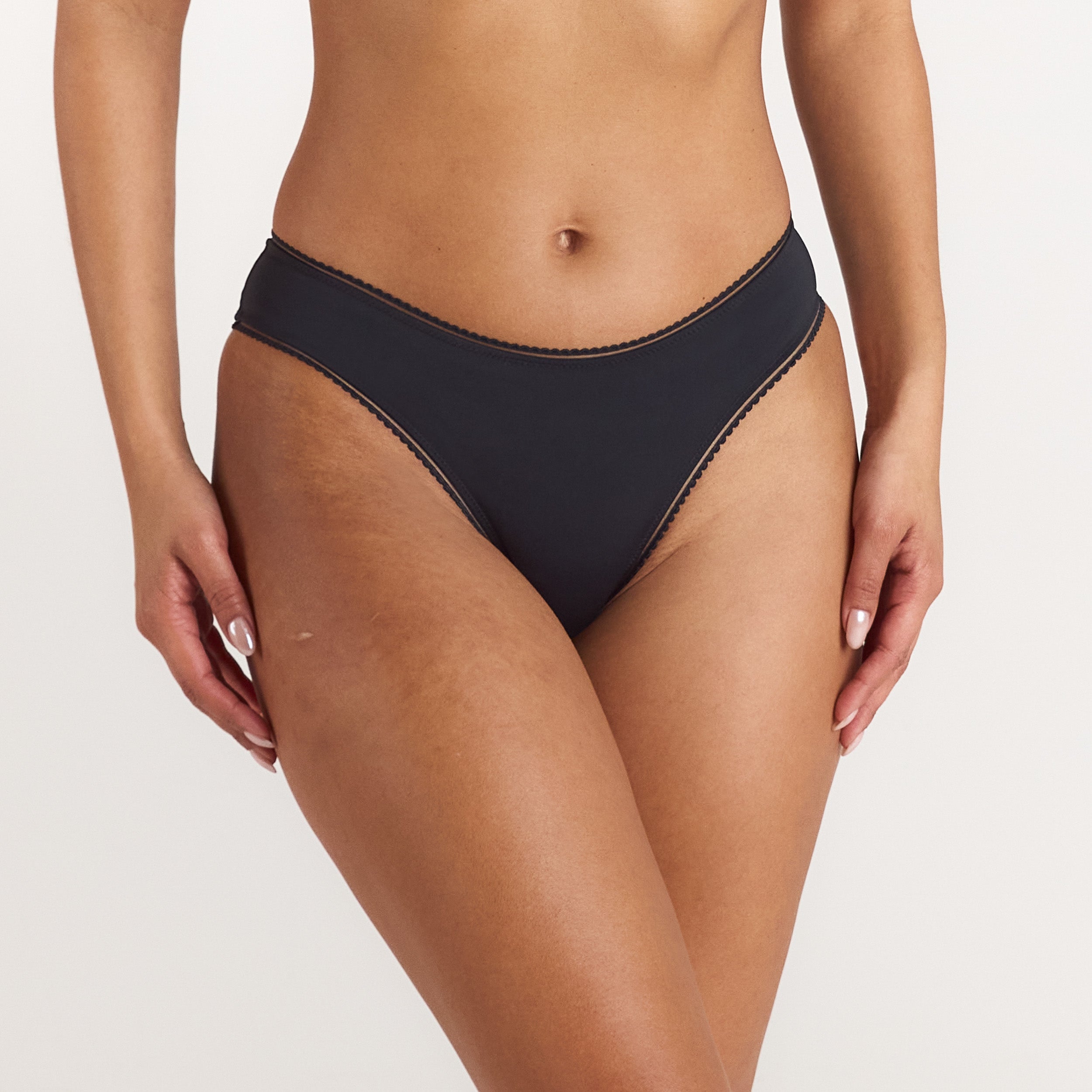 Lounge Underwear Comfort Brazilian Briefs - Black