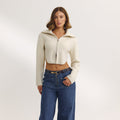 Lounge Underwear Structured Knitted Jacket - Cream