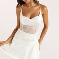 Lounge Underwear Satin Cowl-Neck Cami Top - Cream