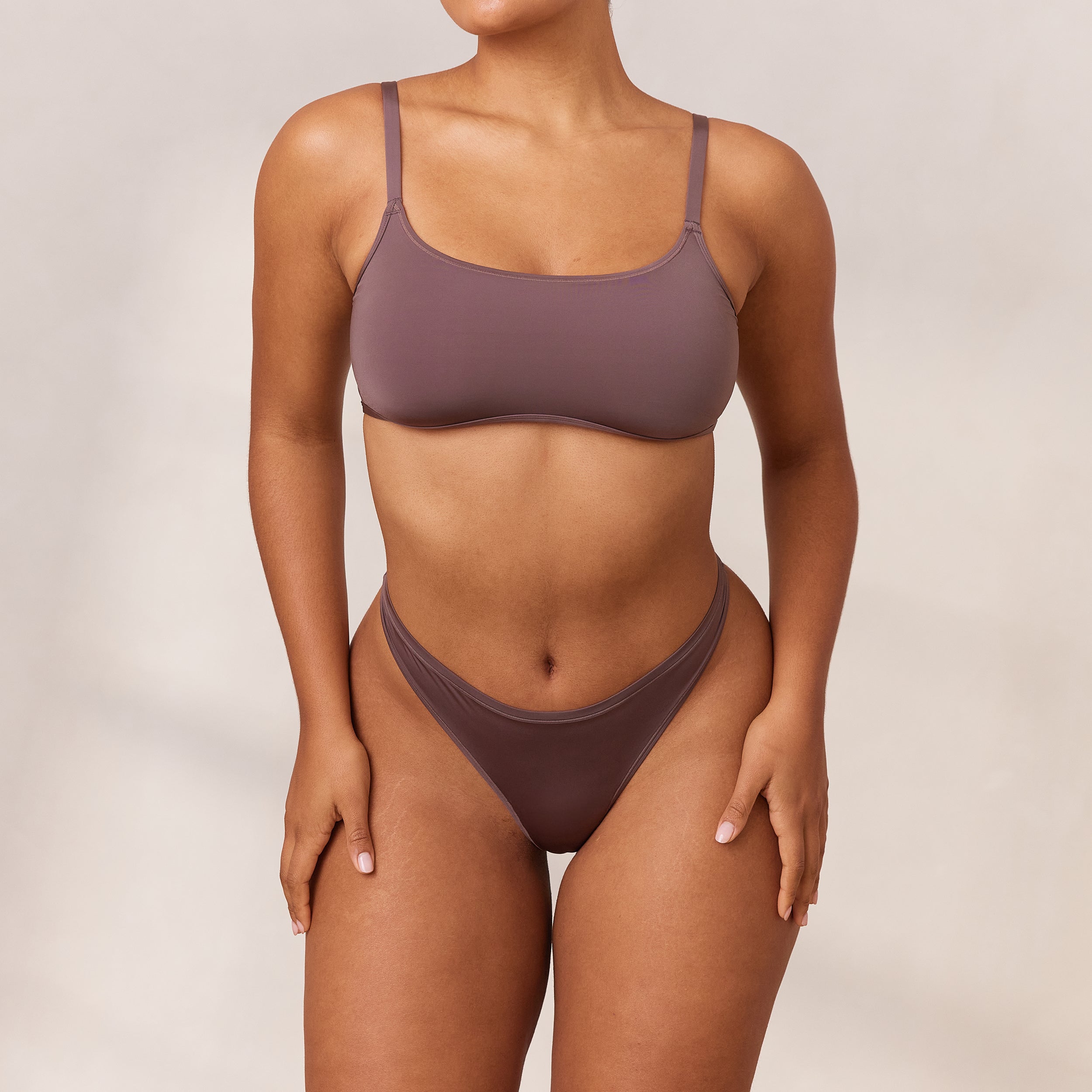 Lounge Underwear Barely There Bralette - Damson