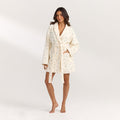 Lounge Underwear Towelling Bathrobe - Ditsy Floral Print
