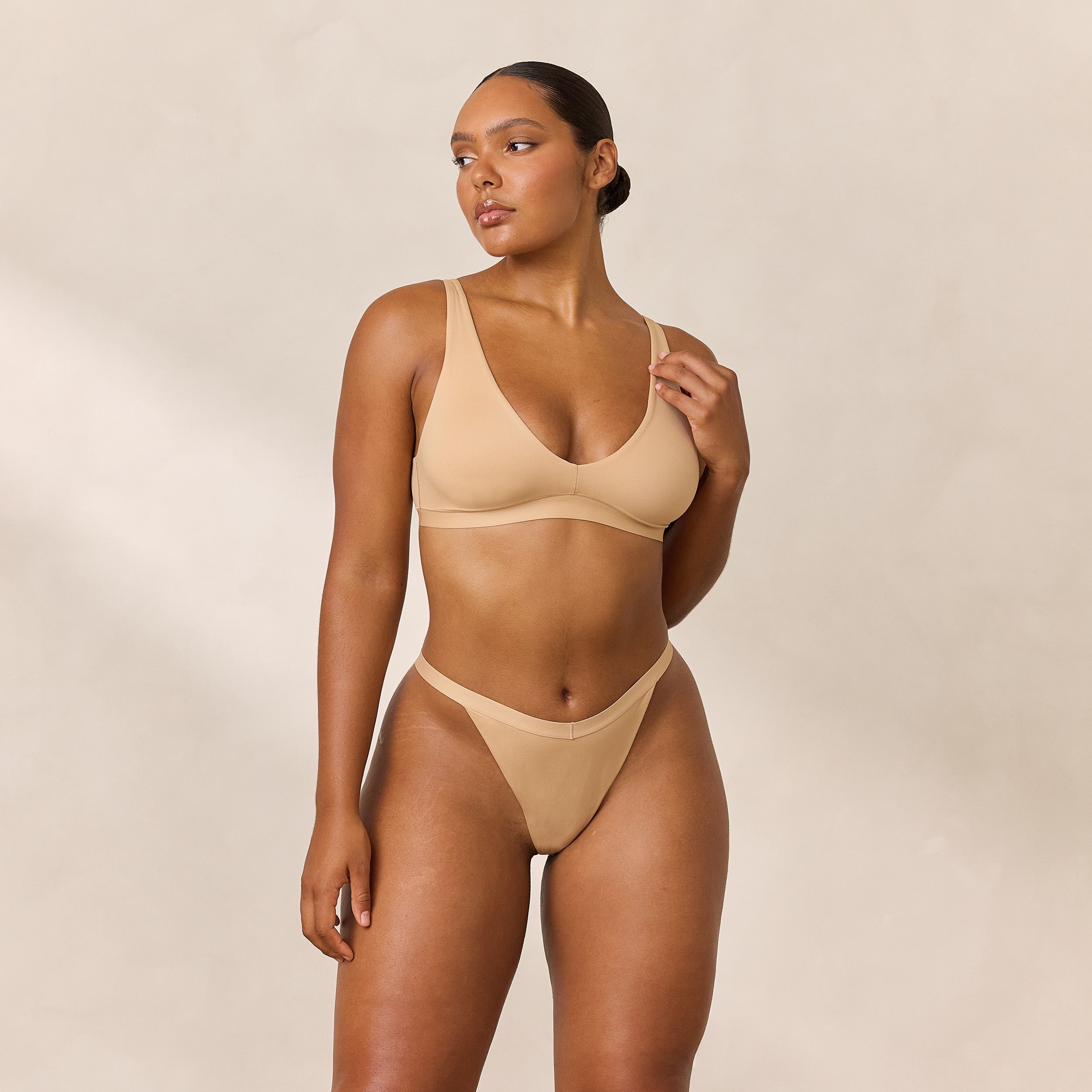 Lounge Underwear Everyday Comfort Triangle Bra - Sand