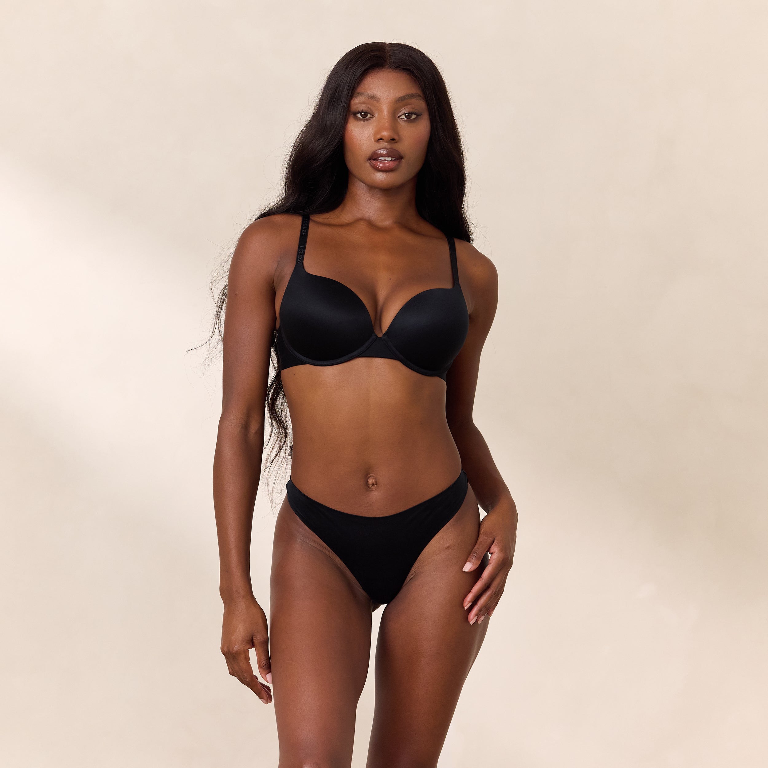 Lounge Underwear Everyday High Push-Up Bra - Black