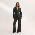 Lounge Underwear Flared Trousers - Dark Green