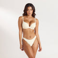 Lounge Underwear Comfort High Push-Up Bra - Latte