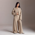 Lounge Underwear Ribbed Hem Knitted Trousers - Mink