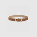 Lounge Underwear Curved Buckle Belt - Tan