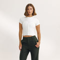 Lounge Underwear Corset T-Shirt - Off White