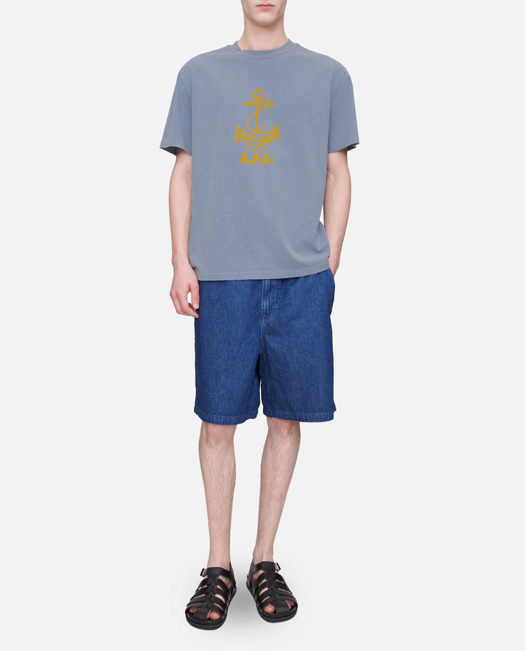 A.P.C. T-shirts and Polos Clear Blue