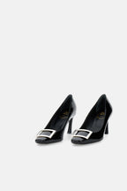 Roger Vivier With Heel Black Calfkin - 36,5