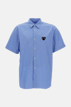 Comme Des Garcons Play Shirts Blue - M