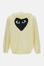 Comme Des Garcons Play Sweaters White