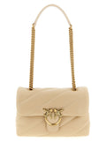 Pinko Love Puff Shoulder Bag — Beige