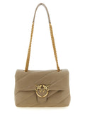 Pinko Love Shoulder Bag — Beige