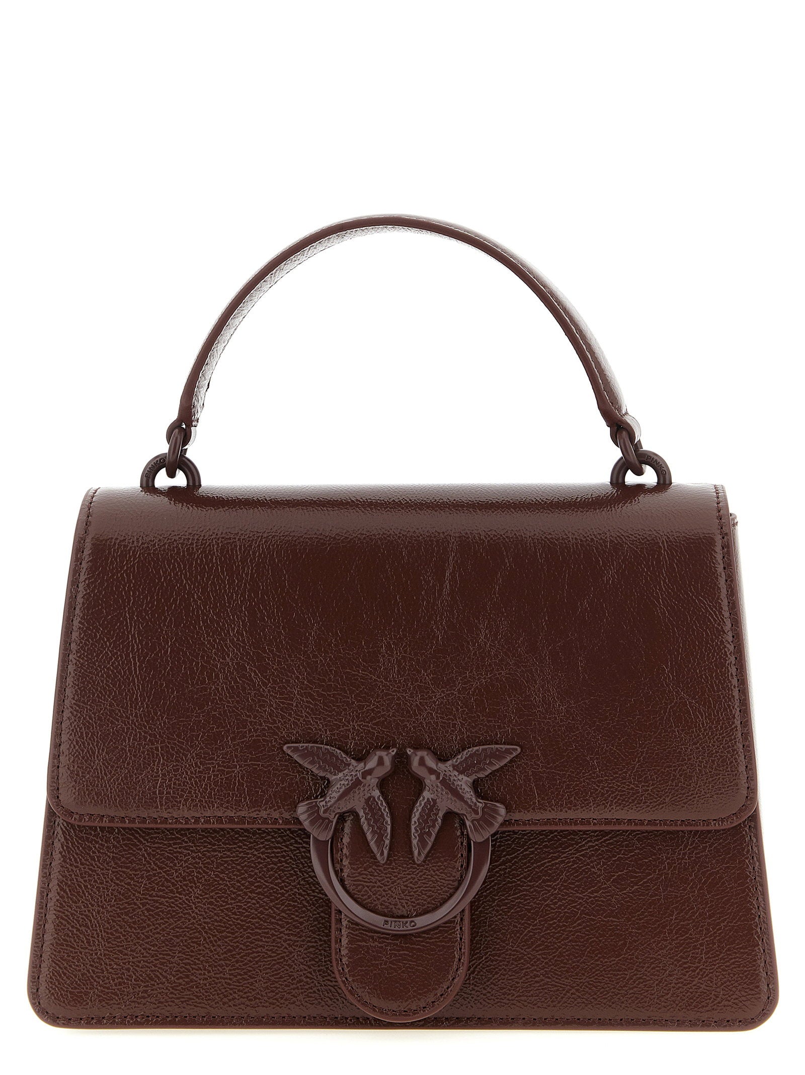 Pinko Top Handle Bag — Brown