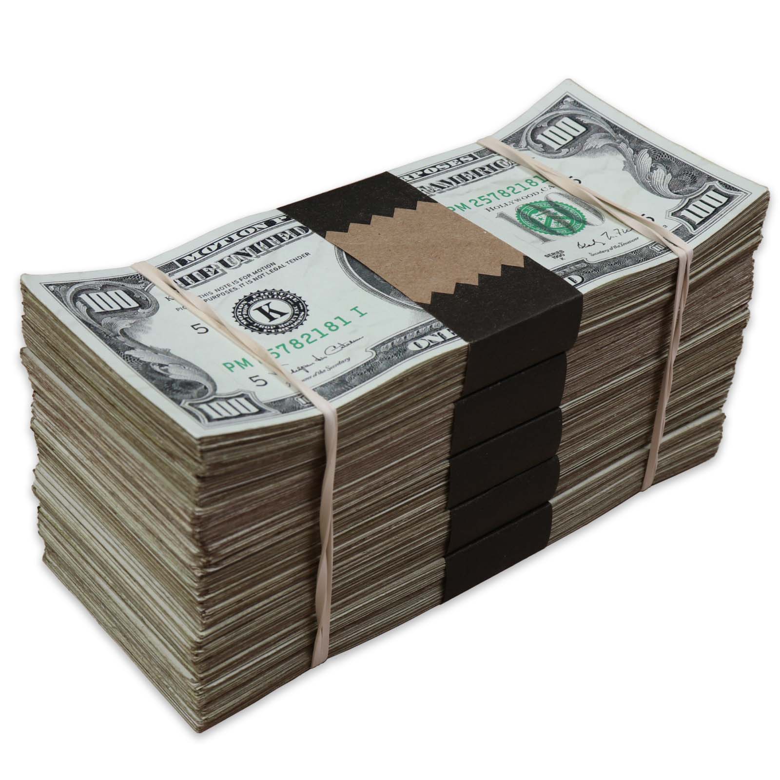 $50,000 RealAged® Full Print 1990 Series Bundle By Prop Money Inc.