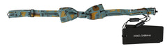 Men's Mint Green Jazz Club Adjustable Neck Papillon Bow Tie Silk