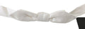 White Silk Slim Adjustable Neck Papillon Men Tie