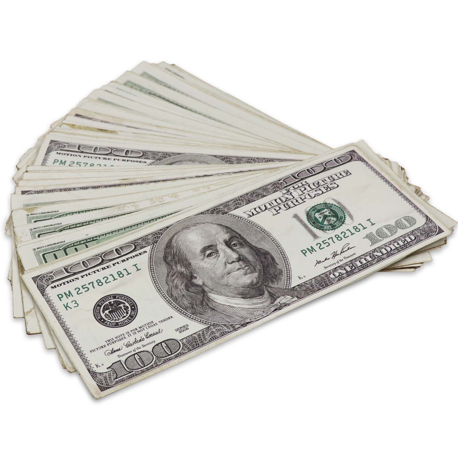 $100 RealAged® 2000 Series Bills By Prop Money Inc.