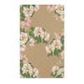 Blush Peonies on Sand Scallop Accent Rug