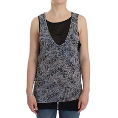 Women's Black Silk Top