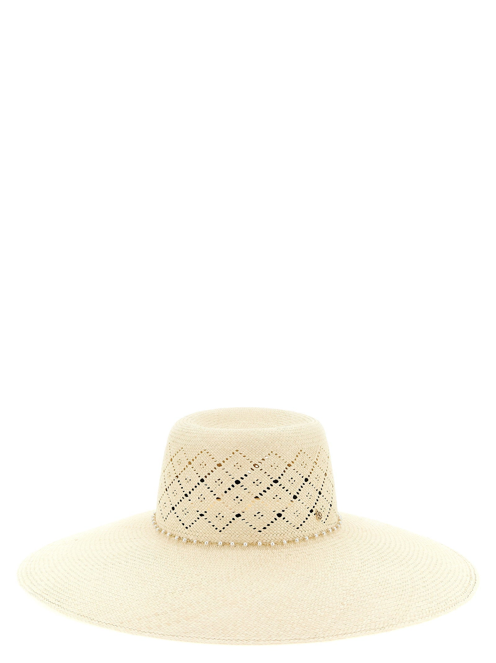 Maison Michel Sun Hat — Cream