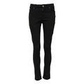 Women's Black Cotton Skinny Jeans Clothing